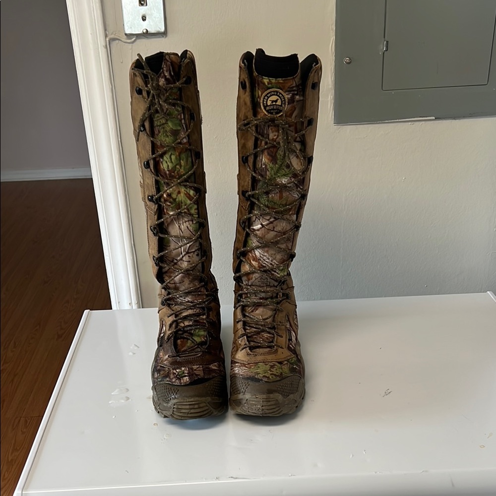 Irish setter Camouflage Lace-Up Hunting Boots